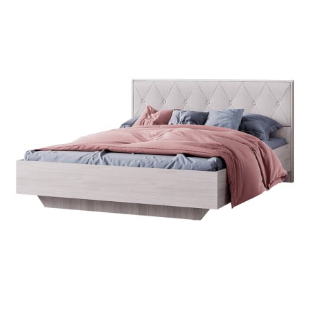 Кимберли кровать КР-13 160х200 без основания (ясень белый/белый глянец)