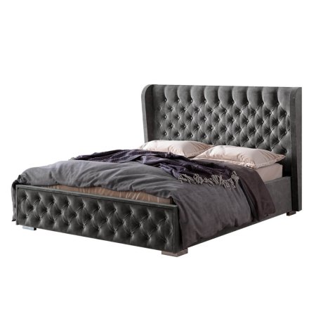 Кровать Франческа 160х200 без настила (Графит)