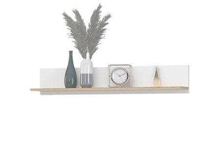 Юкки ПЛ 2 1200 Полка (Белый / Дуб делано)снято с производства