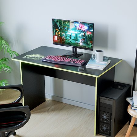 Компьютерный стол КЛ 9.2 (черный/желтый)