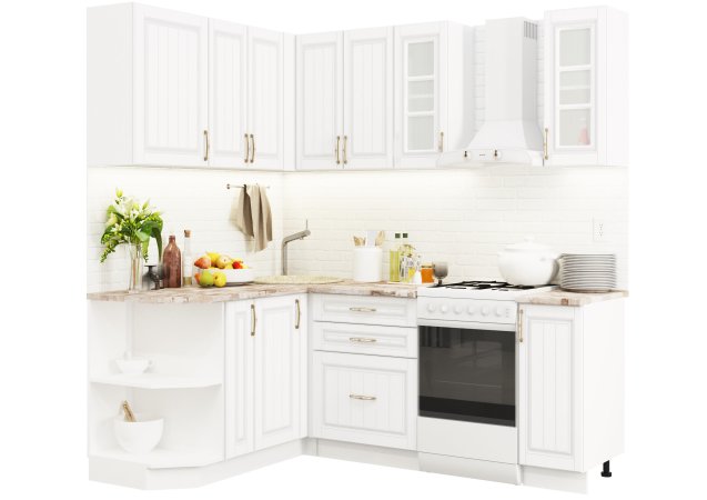 Модульная кухня Лондон (Дуб белый)