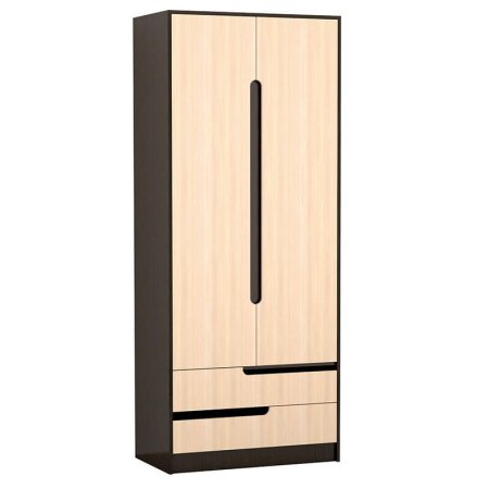 Гавана шкаф 2 ств. (Венге/Дуб молочный)