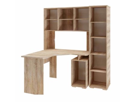 Компьютерный стол КЛ 1.3 дуб баррик + фасад Версаль 5