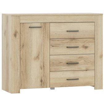 Квадро-34 комод (Дуб делано светлый) - ЦРК.КВД.34