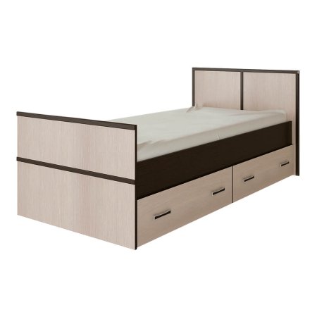 Сакура кровать 90х200 light  без настила (снято с производства) (Венге/Лоредо)