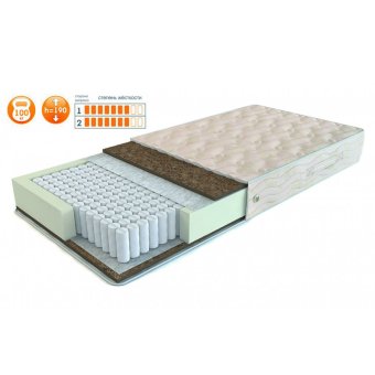 Матрас Элит БИО кокос (чехол жаккард)