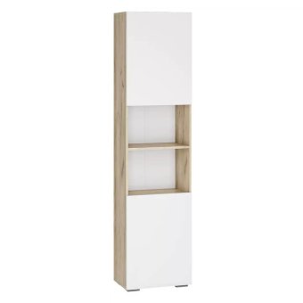 Вирола пенал открытый ПО-500 (дуб крафт серый/глянец белый)