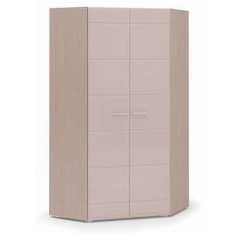 Симба шкаф угловой 2 ств. детский (Шимо темный/кофе с молоком глянец - снято с производства)