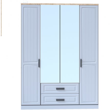 Венеция-1 Секция-26 Шкаф 4 ств. (Сонома/Белый)