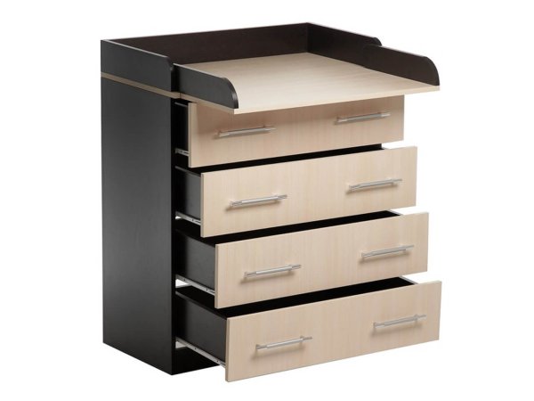 Комод К-1.2 Пеленальный (Венге / Дуб молочный)