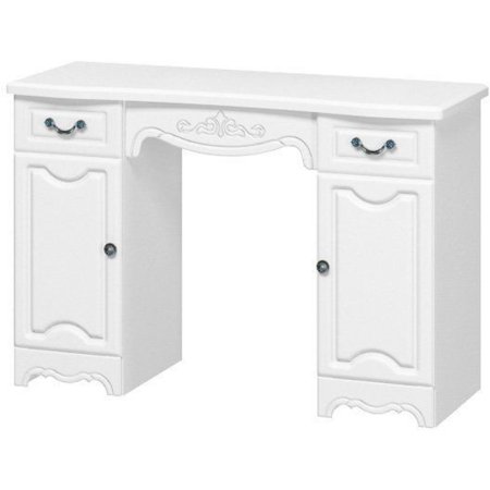 Лотос стол туалетный (Белый/Белый глянец)