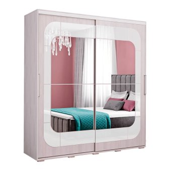 Шкаф-купе Крафт 7 (ясень белый)