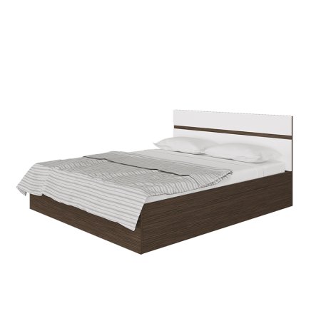 Ненси кровать 160х200 + Основание ламели (Венге/Белый глянец)