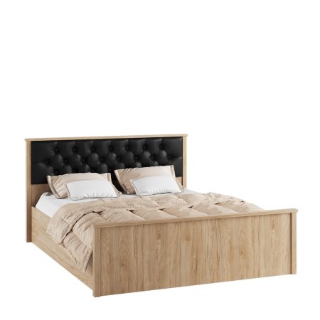 Модена кровать МКР-2 160х200 (Настил ЛДСП, Венге/Гикори рокфорд)