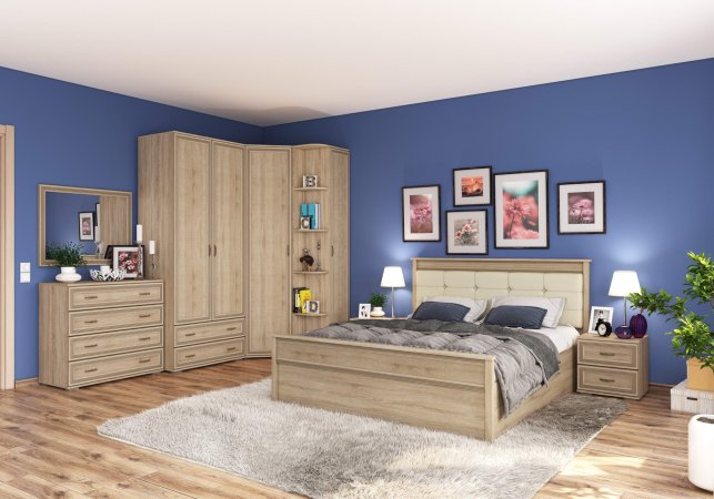 Ливорно шкаф 3 ств. ЛШ-24 (Дуб сонома)