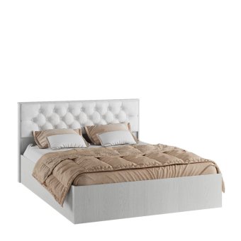 Модена кровать МКР-1 160х200 (Настил ЛДСП, Венге/Анкор светлый)