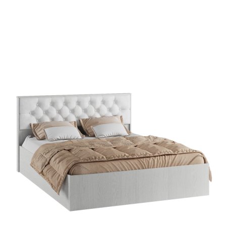 Модена кровать МКР-1 160х200 (Настил ЛДСП, Венге/Анкор светлый)