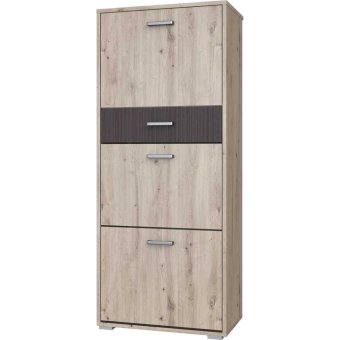 Индиго тумба для обуви (Дуб Бонифаций/Вольфрам)