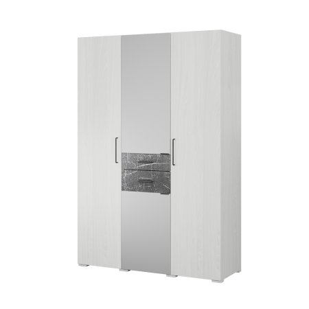 Спальня Теана комплект 1 (анкор светлый/МДФ мрамор дарк)