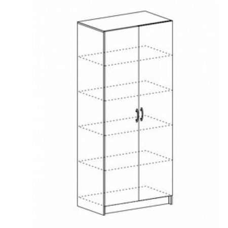 Басса шкаф ШК 555 полки (Венге/Белфорд)