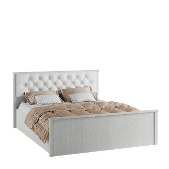 Модена кровать МКР-2 160х200 (Настил ЛДСП, Венге/Анкор светлый)