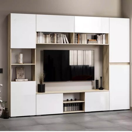 Вирола пенал П-500 (дуб крафт серый/глянец белый)