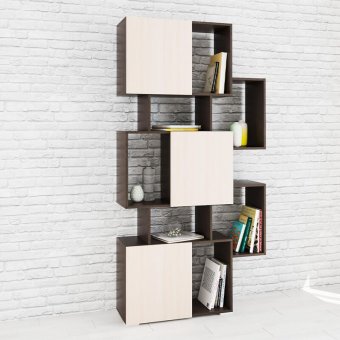 Стеллаж Ромео 9 (Венге/Дуб молочный)