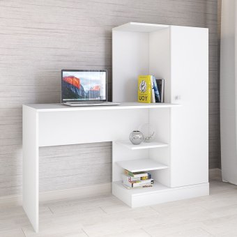 Компьютерный стол Квартет 6 (Белый)