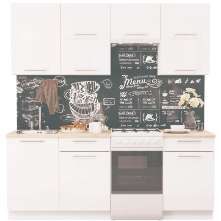 Модульная кухня Олива глянец (Глянец белый)