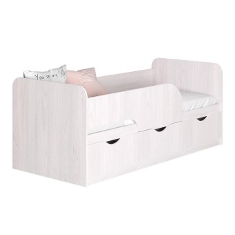 Кровать 0,9 м Стандарт КР-22 80х186 см (ясень белый)