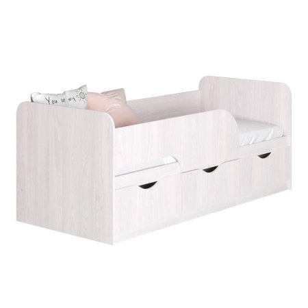 Кровать 0,9 м Стандарт КР-22 80х186 см (ясень белый)