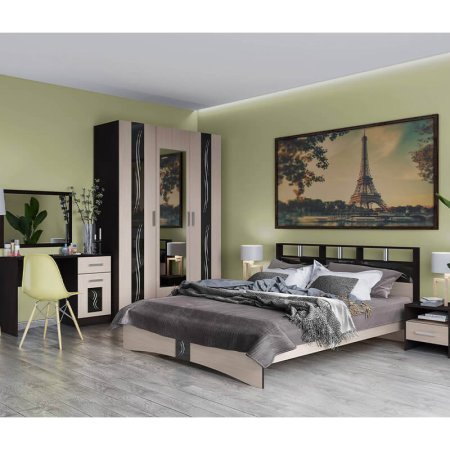 Эрика зеркало навесное (венге/дуб молочный)