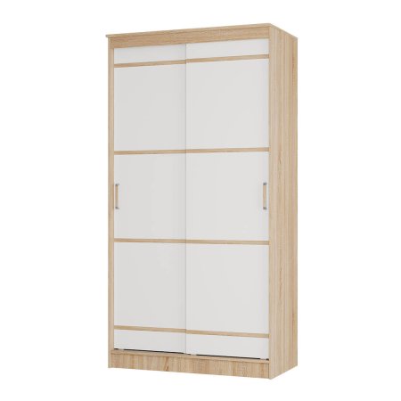 Сакура шкаф-купе 1,14м (Сонома/Белый)
