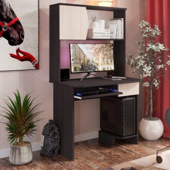 Стол компьютерный №2 (Венге/Белфорд)