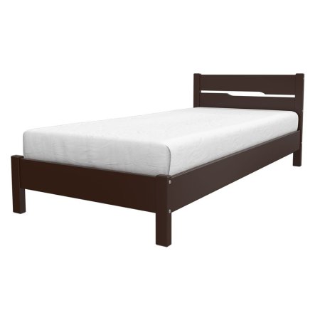 Вероника-5 кровать 90х200 + металлокаркас + комплект ножек (Орех темный)