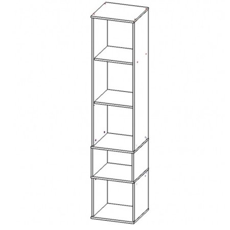 Луксор-11 Пенал ЦРК.ЛКС.11 (Дел.свет./камень Пьетра черный)