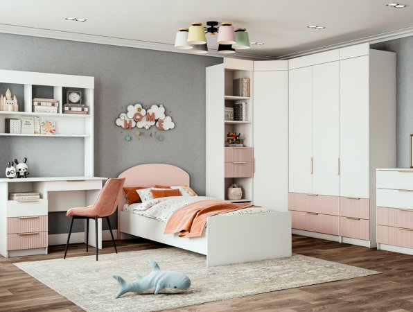 Лавис Диван-кровать ДКД 2000.1 (белый / белый софт) (Лазурь софт)