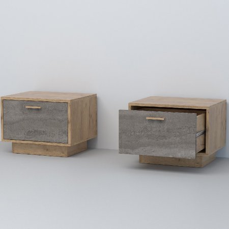 Эго Тумба Т-5 подиум (Дуб Крафт Золотой/Камень Темный)