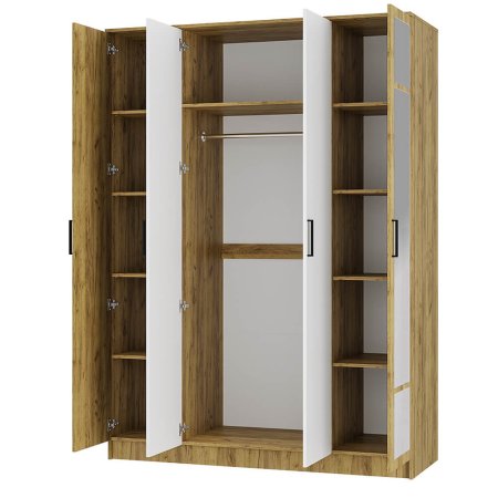 Четырехстворчатые распашные шкафы