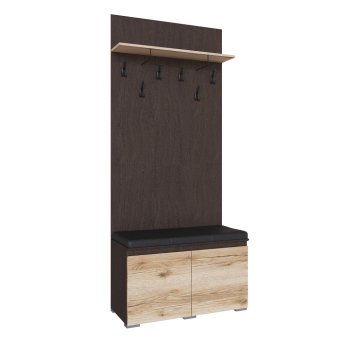 Плейона Тумба с вешалкой (Венге / Дуб делано)