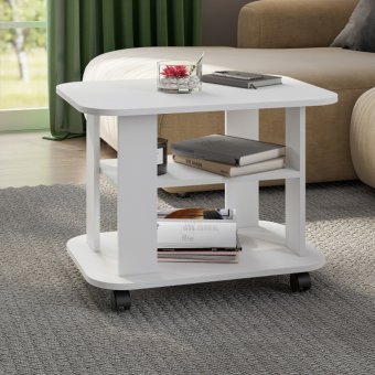 Стол журнальный СТЖ-003 (белый)