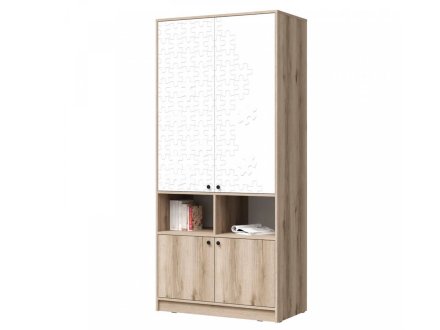 Киви ШК-02 Шкаф 2 ств (Дуб делано/белый) снято с производства