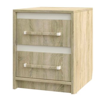 Эдем-1 секция №15 тумба прикроватная (Дуб сонома / Белый жемчуг)