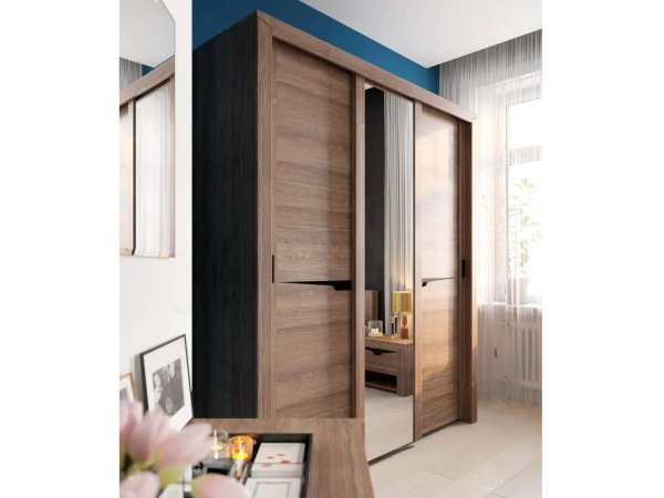 Соренто спальня шкаф-купе 3 дверный-снято с производства (Дуб стирлинг)