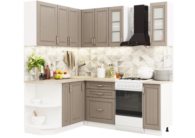 Модульная кухня Лондон (Дуб графит)