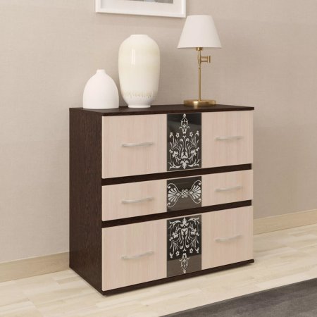 Вега Премиум комод (Венге/Дуб атланта)