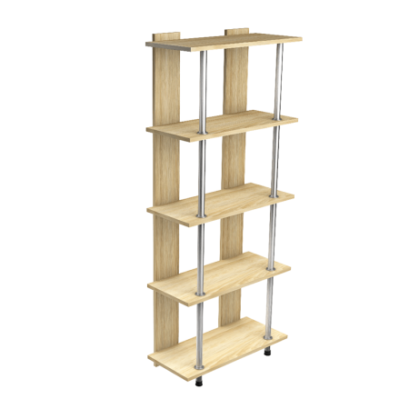 Стеллаж Лиана-4 прямая большая (Дуб сонома)