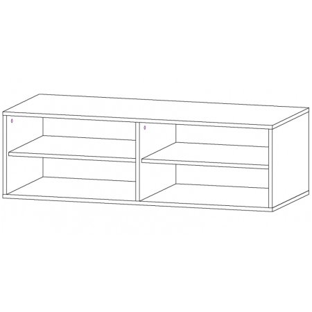 Айвори-2 Тумба под ТВ ЦРК.АВР.02 (Графит/белый)