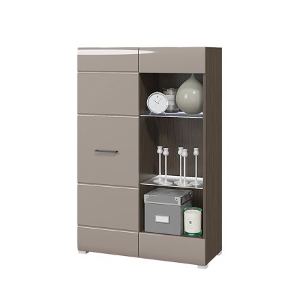 Ненси стеллаж (Венге/Капучино глянец)