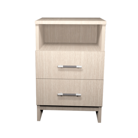 Тумба прикроватная №2 (2 ящика) (новые нап) (Белфорд)